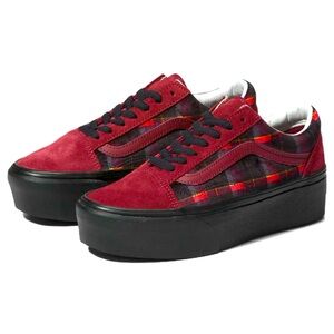 Vans Old Skool Stackform Velvet Plaid Shoe